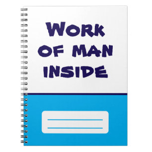 Werk van Man in spiraalvormig Notitieboek