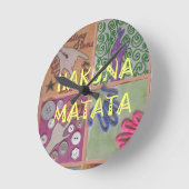Werk van Matata van Hakuna het leuke verbazende Ronde Klok (Hoek)
