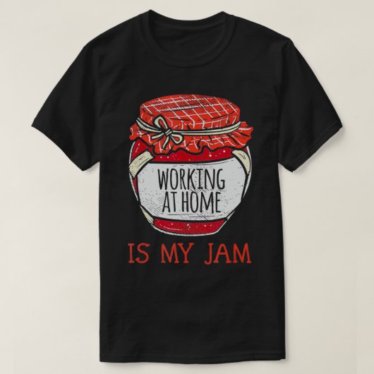 Werk van thuiscadeautjes Vrouwen werken thuis T-shirt (Design voorkant)