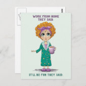 Werk van thuisfinanciering briefkaart (Voorkant / Achterkant)