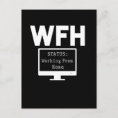 Werk van thuiskantoor werker briefkaart (Voorkant)