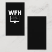 Werk van thuiskantoor werker visitekaartje (Voorkant / Achterkant)