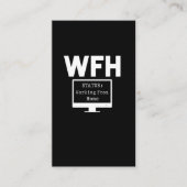 Werk van thuiskantoor werker visitekaartje (Voorkant)