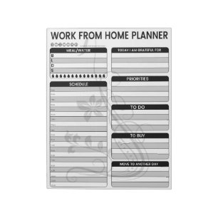 Werk vanuit Home Planner, Business Planner Notitie Notitieblok
