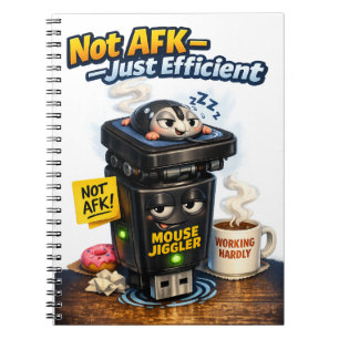Werk vanuit huis humor, ik ben niet AFK! Notitieboek