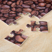 Werk voor altijd alleen koffiebonen legpuzzel (Zijkant)