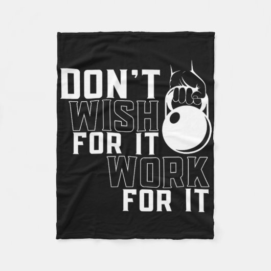 Werk voor IT Gewichtheffen Workout Gym Fitness Tra Fleece Deken (Voorkant)
