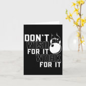 Werk voor IT Gewichtheffen Workout Gym Fitness Tra Kaart (Gele Bloem)