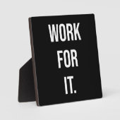Werk voor IT - Gym, Hustle, Succes, Motivatie Fotoplaat (Voorkant)