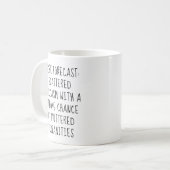 Werk Voorspelling Fun Collega Werk Bestie Gift Kan Koffiemok (Voorkant links)