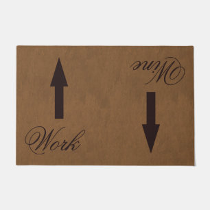 Werk wijn deurmat