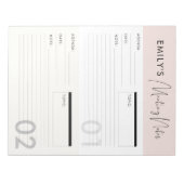  werkbalk Memo Planner voor vergaderingsnotities Notitieblok (Voorkant)