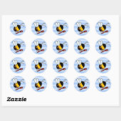Werkbijen - Loodgieter Ronde Sticker (Vel)