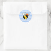 werkbijenbouwer ronde sticker (Tas)