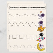 Werkblad Astronout & Voertuigen snijden Praktijk (Voorkant / Achterkant)