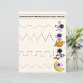 Werkblad Astronout & Voertuigen snijden Praktijk (Staand voorkant)