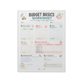 Werkblad Budget Basis Notitieblok (Linkerzijde)