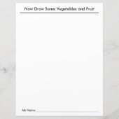 Werkblad voor de groente- en fruitschool (Achterkant)