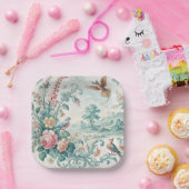 werkbloemen papieren bordje (Feest)