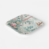 werkbloemen papieren bordje (Gebogen)