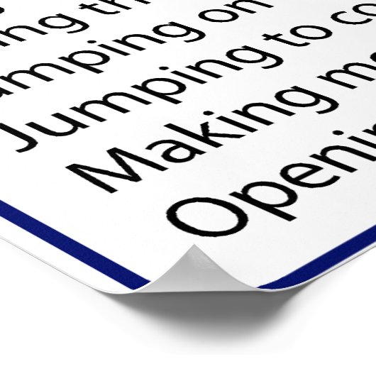 Werkcalorieën Poster (Hoek)