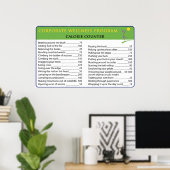 Werkcalorieën Poster (Thuiskantoor)