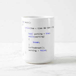 Werkdag oneindig terwijl het Lopen Koffiemok