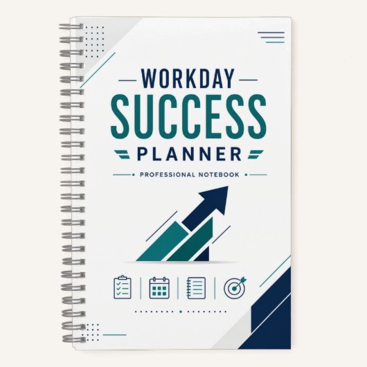 Werkdag Succes Planner Professionele Notitieboek (Voorkant)