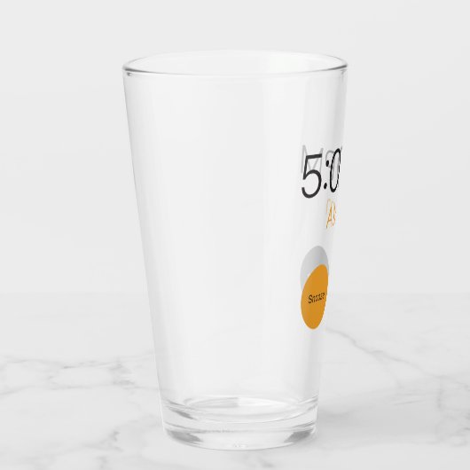 Werkdagalarm op de Mok van glas (Rechts)