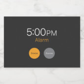 Werkdagalarm op Mini Liquor Fles Likeurfles Etiket (Enkel label)