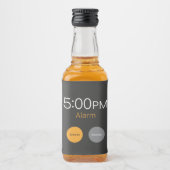 Werkdagalarm op Mini Liquor Fles Likeurfles Etiket (Voorkant)