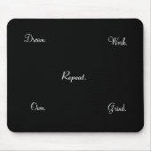 Werkdromen eigen Inspirerend Mousepad Muismat (Voorkant)