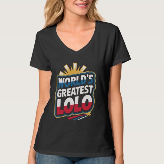 Werkelijk Grootste Lolo Filipijnse Opa T-shirt (Voorkant)