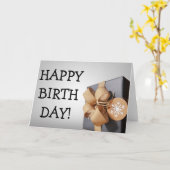 Werkelijk, werkelijk grote "GELUKKIGE VERJAARDAG" Kaart (Gele Bloem)