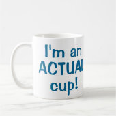 Werkelijke beker koffiemok (Links)