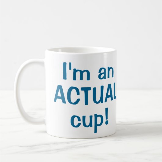 Werkelijke beker koffiemok (Links)