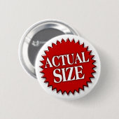 Werkelijke grootte ronde button 5,7 cm (Voorkant /achterkant)