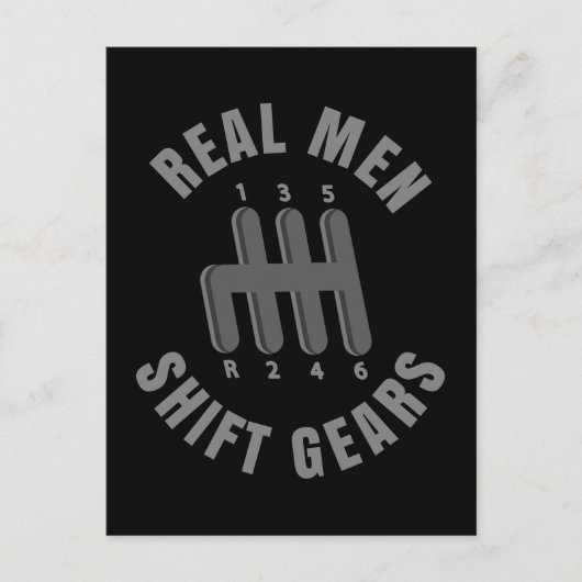 Werkelijke mannen briefkaart (Voorkant)