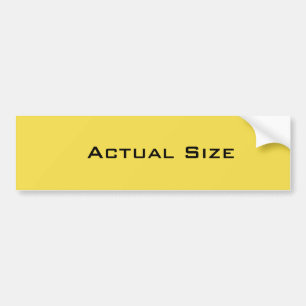Werkelijke omvang bumpersticker