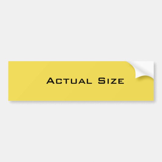 Werkelijke omvang bumpersticker (Voorkant)