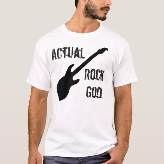 Werkelijke Rock God T-shirt (Voorkant)
