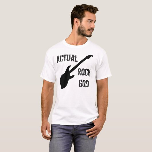 Werkelijke Rock God T-shirt (Voorkant volledig)
