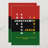 WERKELIJKE VRIJHEID VAN DE Christelijke Juntetiend (Voorkant / Achterkant)