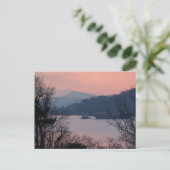 Werken aan de rivier op de Sunset Briefkaart (Staand voorkant)