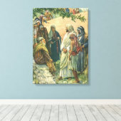 Werken aan de Sabbat, religie Canvas Afdruk (Insitu (Houten vloer))