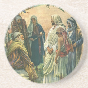 Werken aan de Sabbat,  religie Zandsteen Onderzetter