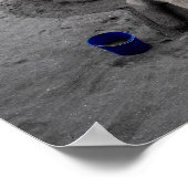 Werken aan een zandsculptuur in Marbella Poster (Hoek)