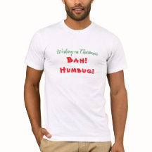 Werken aan Kerstmis Trendy Humbug SarcasticTshirt