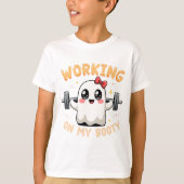 Werken aan mijn bodybuilder bodybuilding werk t-shirt (Voorkant)
