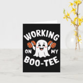 Werken aan mijn boek T-shirt 1 Kaart (Gele Bloem)